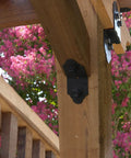 45 Degree Flush Inside Angle Brackets Steel 4 Inch Black Powder Coated Finish Built For Outdoors Beefy 4 Pack Rust Resistant for fences