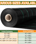 Heavy Duty Weed Barrier Landscape Fabric Two Pack 3 Ft By 100 Ft Rolls Thick 3 Point 2 Oz Breathable Mulch Mat