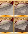 3 Ft By 11 Ft Rug Pad With Dual Surface Felt And Rubber Grip That Grabs Rugs In Place Quarter Inch Thick Non Slip Backing For Hardwood Tile Laminate And All Floor Types Brown - pad on tile, wood, carpet, and vinyl