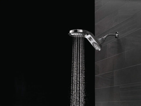 HydroRain Two In One Shower Head Chrome Finish With Rain Can And Handheld Combo Installs In Minutes Pivoting Raincan At 40 Degrees