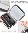 Hard Carrying Case For MC-101 And TR-6S Compact Music Production Station, Black Case Only, open with accessories inside.