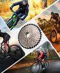 Ultra Light 8 9 10 11 12 Speed Bike Cassette For Mountain Road XC DH AM With 11 To 52T Range in multi-rider biking montage