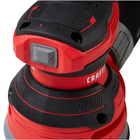 Close-up of the Beast 5 Inch Orbital Sander With 12000 OPM, 3 Amp Corded Hand Sander showing the dust-sealed switch.
