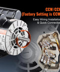 Beefed Up 2HP Single Phase Air Compressor Motor 115/230V 20/10A Open Drip Proof 56 Frame wiring diagram detail