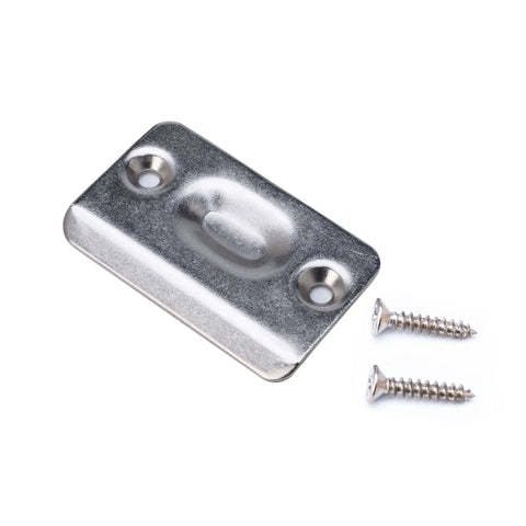 2 Pack Closet Door Ball Catch Hardware, Stainless Steel Adjustable With Strike Plate, drive-in strike plate with screws