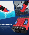Go-To 28 Inch Folding Level Tool With Magnetic Base, aluminum construction, multi angle leveler, shockproof ABS protection