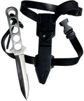 Beefed-Up Dive Knife With Sheath And Leg Strap, Thigh Knife With 440 Stainless Fixed Blade, Corrosion Resistant, Built For Scuba, Hunting, Survival