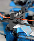 Beastly Split Type Scrap Copper Wire Stripper Kit With 6 Tungsten Carbide Tri Blade Cutters in use on blue workbench