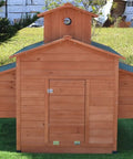 Deluxe Large Wood Chicken Coop For Backyard Hen House Fits 6 Large Or 10 Bantam Chickens With 6 Nesting Boxes Ramp Access Solid Fir Construction Easy Assembly Durable Outdoor Poultry Home