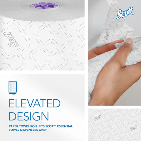 Heavy Duty High Capacity Hard Roll Paper Towels With Elevated Design And Absorbency Pockets for Purple Core dispensers.