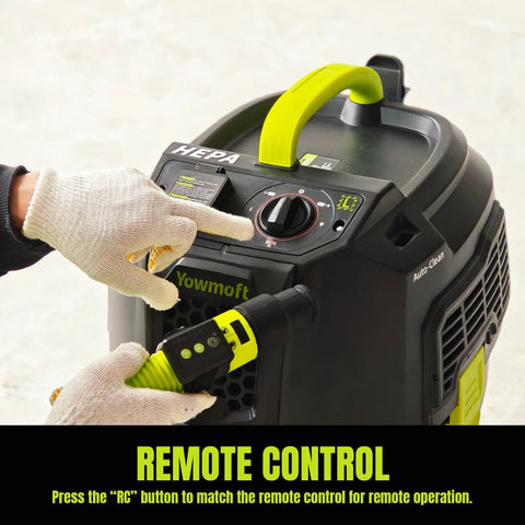 8 Gallon Dust Extractor With Auto HEPA Clean And Remote Control For Woodworking 150 CFM Airflow Power Tool Connector Dust Collector