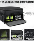 Ultra Large Golf Trunk Organizer For Cars 2 Layer Water Resistant With Ventilated Shoe Compartment Holds 2 Pairs Shoes