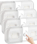 Interior RV Dome Lights Kit With 1700 Lumen Output, 3 Color Modes, 12V LED, Ultra Bright 120 LEDs, Crystal Finish, 4 Pack