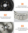 Brake drum kit, 6 on 5.5 in bolt circle; 12 x 2 in self-adjusting brake for 5,200 lb trailer axle with black hub.