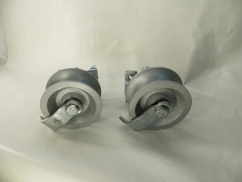 Rear Pipe Track Wheel For Chain Link Sliding Gates Durable Gate Roller Replacement heavy duty 45-degree view