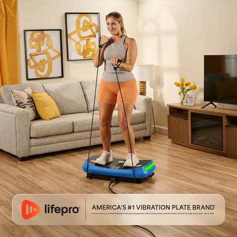 Legit 4D Curved Vibration Plate Exercise Machine With Triple Motor Seven Modes And Sixty Speeds Vibrating Platform in home setting.
