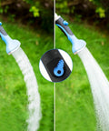 Heavy Duty Fan Spray Nozzle For Garden Hose With Flow Control And Ergonomic Insulated Grip Rustproof Metal Watering Wand Sprayer Head