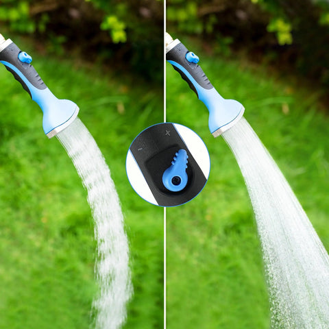 Heavy Duty Fan Spray Nozzle For Garden Hose With Flow Control And Ergonomic Insulated Grip Rustproof Metal Watering Wand Sprayer Head