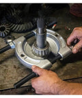 Professional 9 Piece Bearing Separator Puller Set Removal Tool Kit Features Blade Edge Design That Fits Tight Spots Separating Rings Quickly To Prevent Damage During Installation Great For Mechanics Saving Time Fixing Cars Smooth No Stress Now, bearing puller on differential gear
