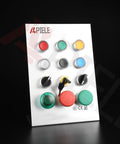 22mm Key Switch 440V 10A 2NO 3 Position Momentary with Aluminum Head, Four Terminal, Silver Contacts, Ideal for Auto and Bike Mods and Control Electronics on panel