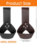 Heavy Duty Medieval Sword Belt And Scabbard Set For Knights Straight Up Classic Reenactment Wear, black and brown PU leather holders shown.