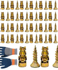 Beefed Up Heavy Duty Furniture Screws 20 Piece Set For Kitchen Cabinets Reinforces Hinge Mounts With Deep Grip Expansion Fasteners To Prevent Sagging And Misalignment And Keep Your Doors Tight., gold cabinet hinge screws and guide bit set
