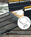 Lift Cable Replacement Kit For Trailer Gate Assist With EZ Spring Clips, aluminum rollers visible next to a trailer gate