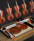 X Axis Extension Kit For 8040 CNC Router Upgrade With Hybrid Spoilboard Worktable, Extends X Travel, CNC machine with violins