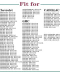 Compatibility chart for Heavy Duty Oil Pan Bolt Kit For Chevy Gm Ls Series Engines showing various models and engine sizes.