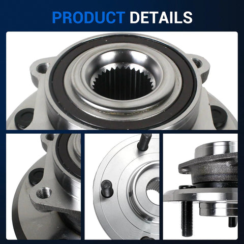 Front Wheel Bearing And Hub Assembly 513286 Fits Dodge Journey 2009 2020 And 2014 2015 Ram ProMaster 1500 2500 3500 Driver And Passenger Side 5 Lug With ABS