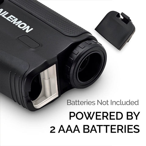 Golf Laser Rangefinder With Fast Focus High Precision 5 To 900 Yard Range Slope Mode Flagpole Lock powered by 2 AAA batteries