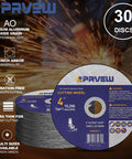 30 Pack 4 Inch Cut Off Wheels For Angle Grinders 4 X 0.045 X 5/8 Metal Cutting Discs with aluminum oxide grain for steel cutting.