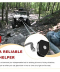 Beefy 8000 Lbs Winch Snatch Block For Off Road Recovery Universal Tow Pulley Block For Trucks ATVs UTVs And SUVs Works With Synthetic Rope And Steel Cable Rugged Recovery Accessory on Jeep trail