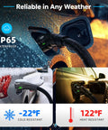 Tesla Nacs To J1772 Ev Charger Adapter 60Amp 250Volt Ul 2252 Certified showcased in cold and warm weather environments.