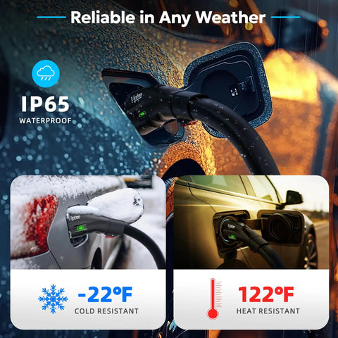 Tesla Nacs To J1772 Ev Charger Adapter 60Amp 250Volt Ul 2252 Certified showcased in cold and warm weather environments.