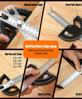 Heavy Duty 8 Inch Protractor Angle Finder Carpenter Square Adjustable Aluminum Gauge With 0 To 180 Degree Swing Arm for precise angle measurements.