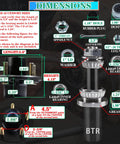 Exploded view of OZISENS 2-set trailer hub kit for 5x4.5 bolt pattern; spindle and L44649 bearings with grease seal.