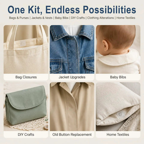 Hidden Magnetic Sewing Snaps 1.18-Inch Hella Strong and Low Profile used for bag closures and jacket upgrades.