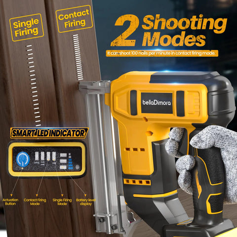 Top Shelf No Sweat Heavy Duty Cordless Brad Nailer And Broad Crown Staple Gun Compatible With Dewalt 20V Battery For Ridiculously Easy Woodworking Projects