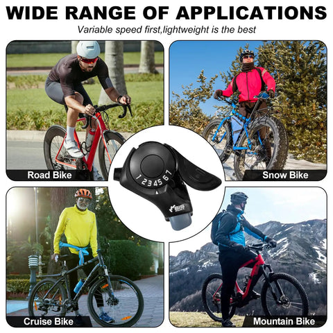 7 Speed Bike Shifter Right Handle Trigger for Road, Snow, Cruise, Mountain Bikes with Ergonomic Design