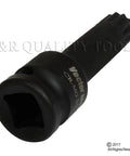 Single piece from Eight Piece Half Inch Drive XZN Triple Square Spline Impact Socket Set Cr-Mo Steel Metric M5 To M16
