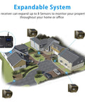 Wireless Driveway Alarm System With Outdoor Motion Sensor, 1800 Ft Range, Weatherproof Receiver diagram monitoring home