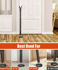 Beefed Up Heavy Duty Door Security Bar With Upgraded Anti Slip Base 28 To 52 Inches Adjustable Barricade Jammer for front door