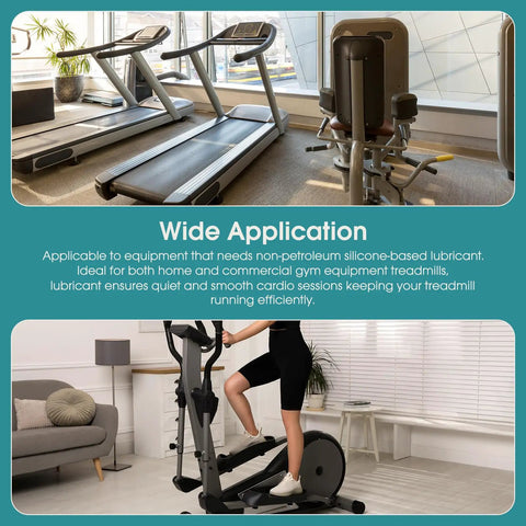 Home gym with treadmills and exercise bike, 100 Percent Silicone Treadmill Belt Lubricant For High Temperature Stability