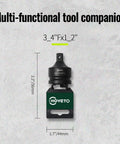 Industrial Grade 3/8 Inch To 1/2 Inch Impact Socket Adapter Reducer Made From Cr-Mo Steel, showing front view with dimensions