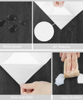 Dope Black Wood Look Countertop Contact Paper Self Adhesive For Kitchen Counters Waterproof details and application