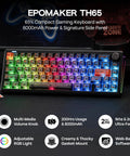 Wireless Mechanical Gaming Keyboard With Rotary Dial Knob And 8000mAh Battery Delivering Thocky Gasket Mount Typing Feel With Buttery Smooth Action For Legit Gaming Setup Vibes And Premium Desk Upgrade with RGB lights.