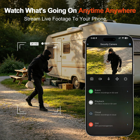 Wireless Cellular PTZ Security Camera For Outdoor Monitoring With Solar Charging And Straight Up 4G Signal serving as a security solution with mobile alerts.