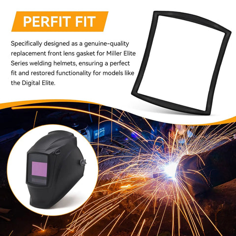Electric Lens Gasket Replacement For Elite Series Welding Helmets Premium Front Lens Seal For Auto Darkening Shields Easy Install