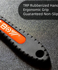 Close-up of Ultra Slim Bike Cone Wrench TRP handle with non-slip ergonomic grip, part of a 7 piece tool kit for tight hub gaps.